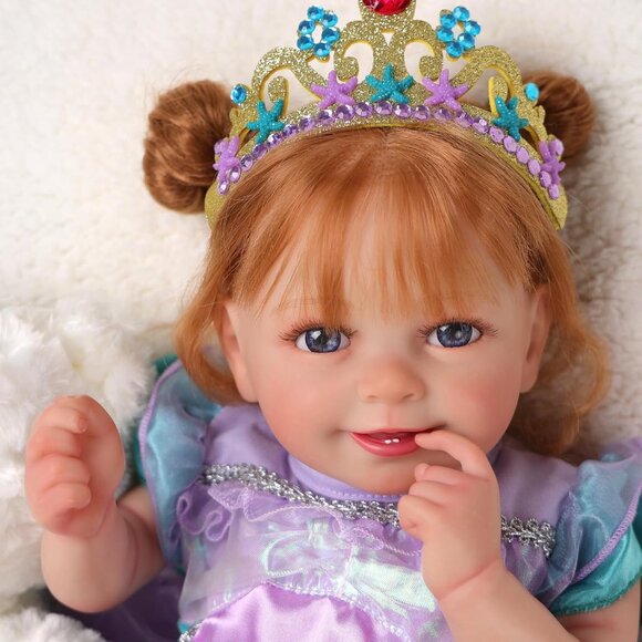 Reborn Baby Dolls Doreen- 20Inch Cute Soft Vinyl Realistic Baby Doll